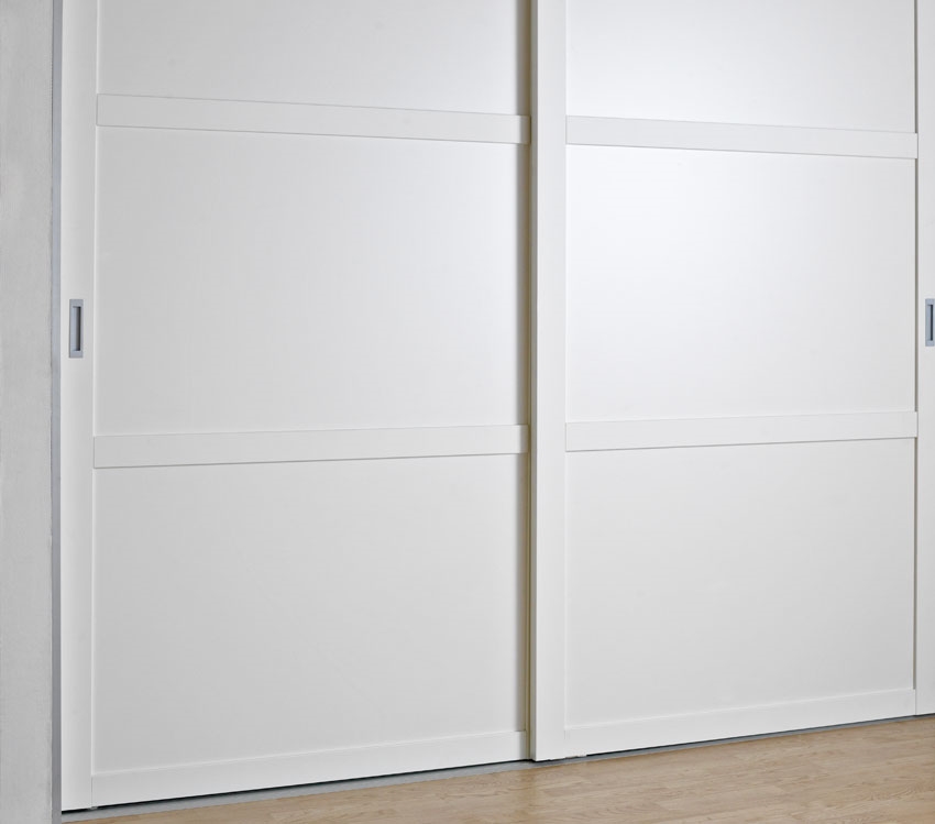 Mogensen Contoura Ramdörr skjutdörrar att på mått till för garderob med 2 dörrar - Total bredd 246 till 301 cm.